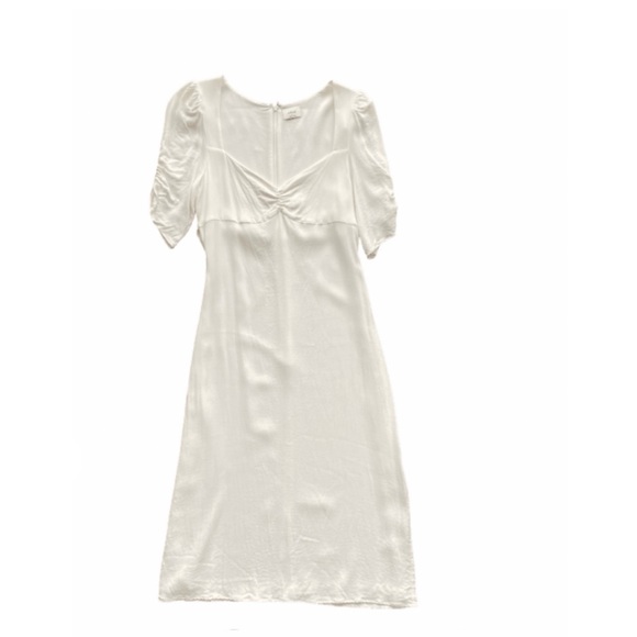 Aritzia Dresses & Skirts - Aritzia white midi dress size 6